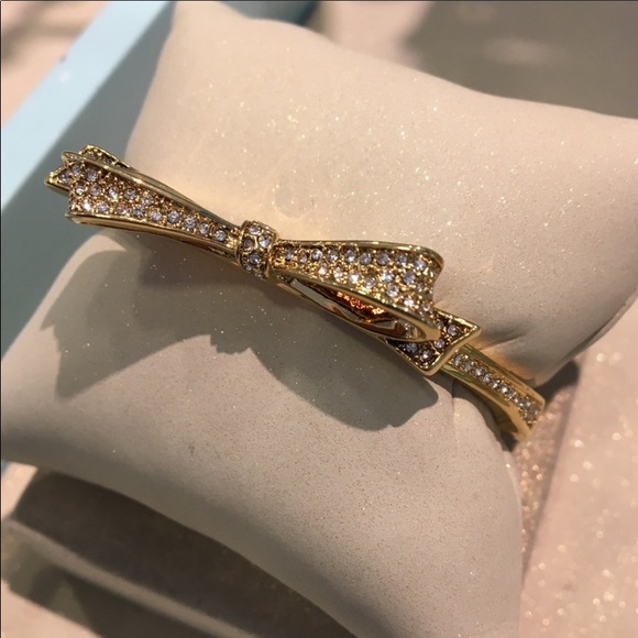 kate spade Jewelry - KATE SPADE PAVE GOLDTONE LOVE NOTE BRACELET NWT